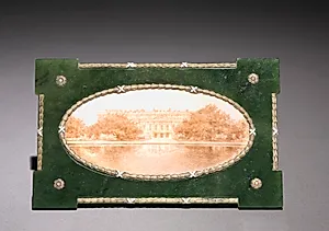 Framed Miniature of Hampton Court by House of Fabergé (Russian, 1842–1918)