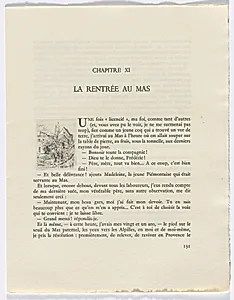 Frédéric Mistral: Mémoires et Recits by Frédéric Mistral: buildings and trees (page 131) by Auguste Brouet (French, 1872–1941)