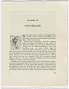 Frédéric Mistral: Mémoires et Recits by Frédéric Mistral: bust of old man (page 145) by Auguste Brouet (French, 1872–1941)