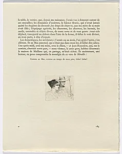 Frédéric Mistral: Mémoires et Recits by Frédéric Mistral: bust of a man and a woman (page 185) by Auguste Brouet (French, 1872–1941)