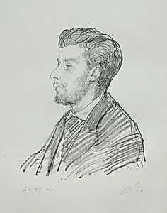 Frédéric Régamey by Alphonse Legros (French, 1837–1911)