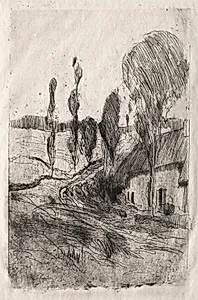 French Landscape by John Henry Twachtman (American, 1853–1902)