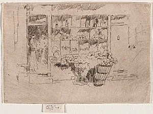 Fruit Shop by James McNeill Whistler (American, 1834–1903)