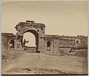 Gateway Leading into the Residency, held by Captain Aitken, 13th Bengal Native Infantry, commonly called the Bailee Guard Gate by Felice A. Beato (British, 1830–1906)