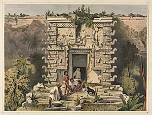 Gateway of the Great Teocallis, Uxmal by Frederick Catherwood (British, 1799–1854)