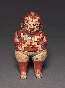 Geometrically Patterned Female Figure by Unknown Artist