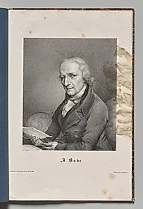 Germany's Famous Authors:  Portrait of Johann Elert Bode by Gustav Karl Friedrich Lüderitz (German, 1803–1884)