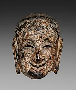 Gigaku Mask of Young Persian Boy (Taikōji) by Unknown Artist