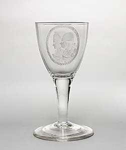 Goblet: Portrait of William V, Prince of Orange and his wife, Frederica Sophia Wilhelmine of Prussia