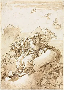 God the Father with Symbol of the Trinity