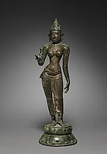 Goddess Holding a Lotus by Unknown Artist