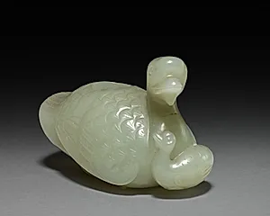 Goose and Goslings (container) by Unknown Artist
