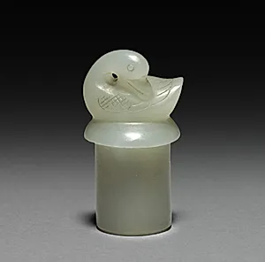 Goose and Goslings (Stopper) by Unknown Artist