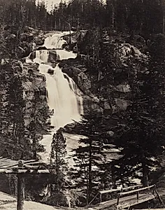 Great Upper Waterfall, High Alps by Louis-Alphonse Davanne (French, 1824–1912)