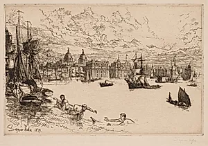 Greenwich by Francis Seymour Haden (British, 1818–1910)
