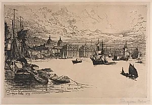 Greenwich by Francis Seymour Haden (British, 1818–1910)