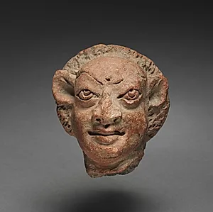 Grotesque Male Head by Unknown Artist