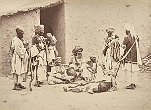 Group of Natives from Near Khyber Pass by John Burke (Irish, 1845–1915)