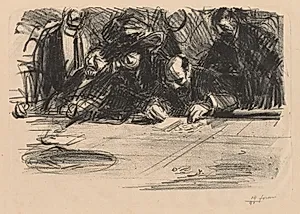 Groupe de joueurs by Jean Louis Forain (French, 1852–1931)