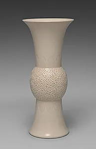 Gu-Shaped Vase by Seifū Yohei III (Japanese, 1851–1914)