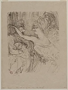 Guy and Mealy, in "Paris qui  Marche" by Henri de Toulouse-Lautrec (French, 1864–1901)