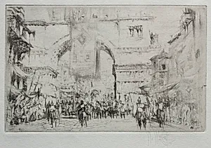Hadrian Entering Salonica by William Walcot (British, 1874–1943)