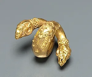 Hair Ringlet with Ram Head by Unknown Artist