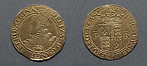 Half Pound: Elizabeth I (obverse); Crowned Shield of Arms (reverse) by Unknown Artist