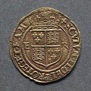 Halfcrown: Crowned Shield of Arms (reverse) by Unknown Artist
