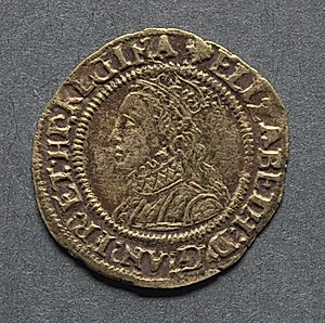 Halfcrown: Elizabeth I (obverse) by Unknown Artist