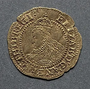 Halfcrown: Elizabeth I (obverse) by Unknown Artist