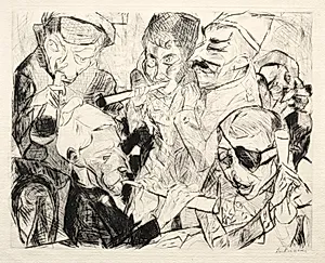 Happy New Year 1917 by Max Beckmann (German, 1884–1950)