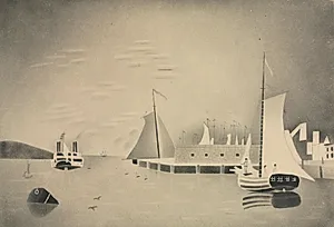 Harbor Scene by Mary Altha Nims (American, 1817–1907)
