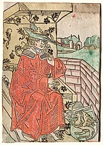 Hartlib's Alexander:  Alexander Seated on Throne by Unknown Artist