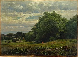 Harvest Time by George Inness (American, 1825–1894)
