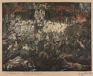 Harvests:  The Pillage by Henri de Groux (Belgian, 1867–1930)