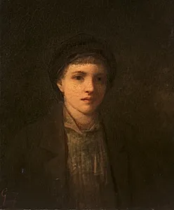 Head of a Boy by George Fuller (American, 1822–1884)
