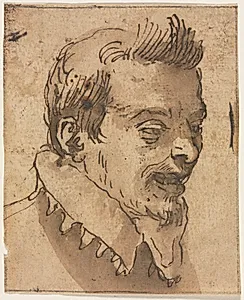 Head of a Man by Annibale Carracci (Italian, c. 1560–1609)