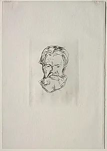 Head of a Man by Edvard Munch (Norwegian, 1863–1944)