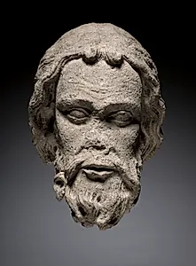 Head of an Apostle from the South Portal of the Cathedral of Thérouanne by Unknown Artist