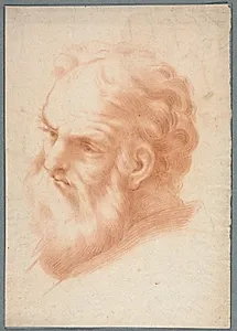 Head of an Old Man by Unknown Artist