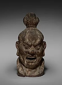 Head of Ni-o with Open Mouth by Unknown Artist