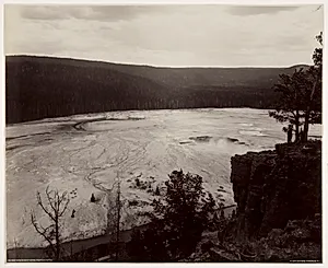 Hell's Half Acre, Prismatic Springs by Frank Jay Haynes (American, 1853–1921)