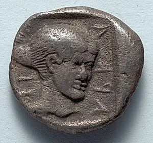 Hemidrachm: Head of Despoina (reverse) by Unknown Artist