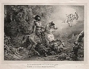 Henry IV Rides to the Château d'Anet by Horace Vernet (French, 1789–1863)