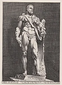 Hercules and Telephos by Hendrick Goltzius (Dutch, 1558–1617)
