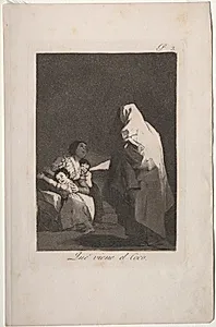 Here Comes the Bogeyman, Plate 3 by Francisco de Goya (Spanish, 1746–1828)