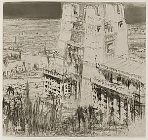 Herodias: Page 7, The sun made the cliffs of white marble glitter, and the golden rays on its roof by William Walcot (British, 1874–1943)