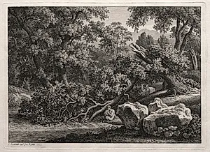 Heroic Landscape: The Satyr Playing the Flute by Johann Christian Reinhart (German, 1761–1847)