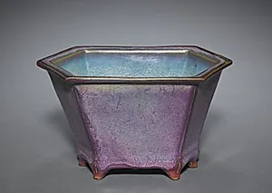 Hexagonal Flower Pot by Unknown Artist
